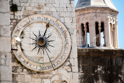 Clock Tower in Split, Croatia