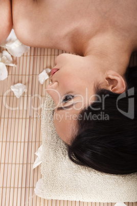 Beautiful woman getting spa treatment