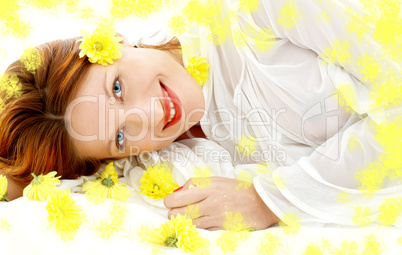 spring beauty with yellow flowers