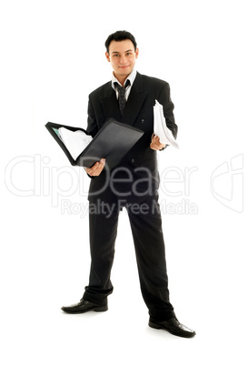 businessman with folder