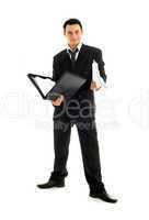 businessman with folder