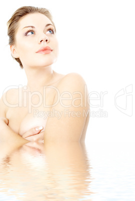 clean lady in water #2