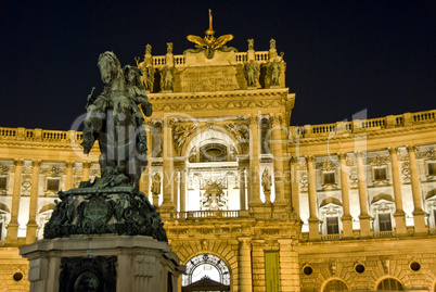 The Hofburg Castle by night, Vienna
