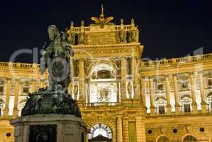 The Hofburg Castle by night, Vienna