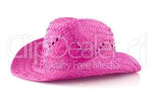 Pink Straw hat