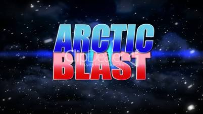 An arctic blast title plate
