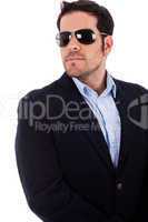 Young business man wearing sunglasses