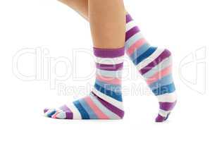 beautiful legs in funny socks