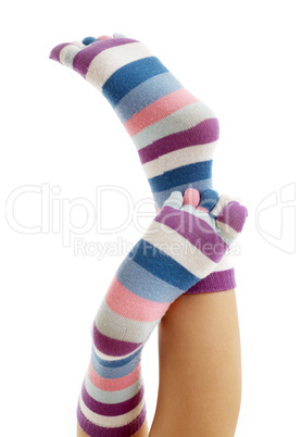 beautiful legs in funny socks #2