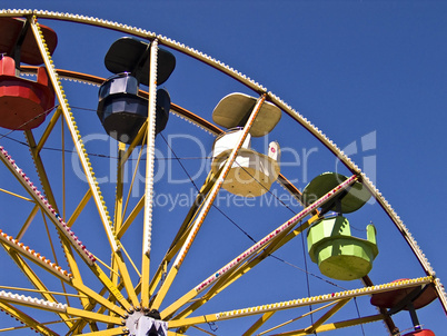 Detail of a ferris wheel