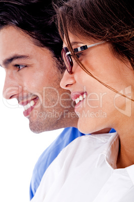 Smiling young couple