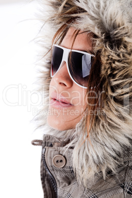 italian fashion model wearing sunglasses