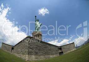 The liberty statue in New York, USA