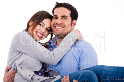 Young cheerful couples