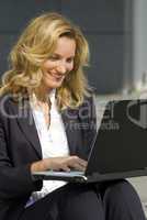 Business Woman with Laptop