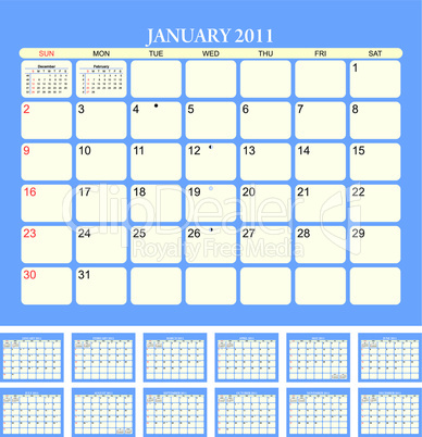 Calendar 2011