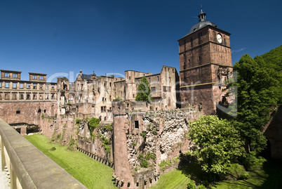 The Red Castle in Heidelberg, Germany