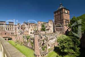 The Red Castle in Heidelberg, Germany
