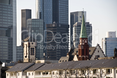 The skyline of Frankfurt, Germany