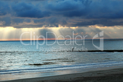 Wolken und Meer