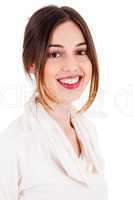 smiling young brunette model