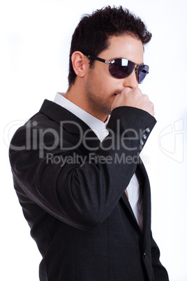 Portrait of a business man with sunglasses