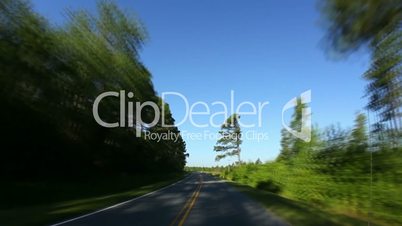 Time lapse driving on the country roads of North Carolina.