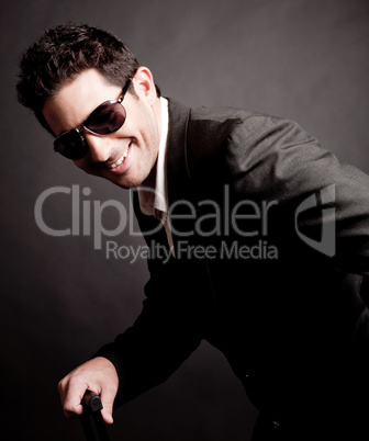 Portrait of young Trendy Business man smiling