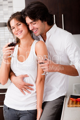 couple preparing for a drink
