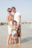 Family on the beach