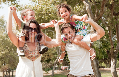 family in the park