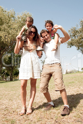 family in the park