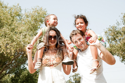 family in the park