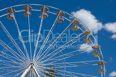 Ferris Wheel and clouds