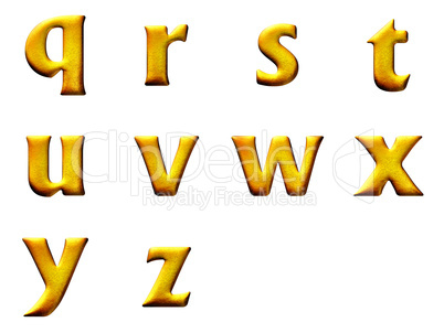 Set 3D letters