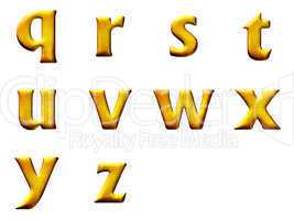 Set 3D letters