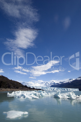 The Glacier Perito Moreno in Patagonia, Province of Santa Cruz, Argentina