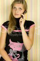 Young woman on phone