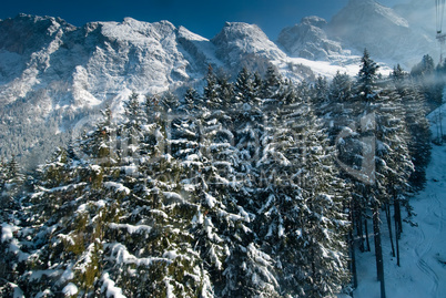 Winter landscape in Germany, Allgau