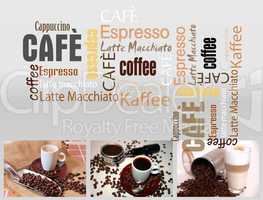 Collage Cafe Kaffee
