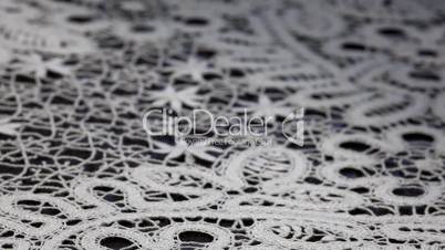 lace on table close up