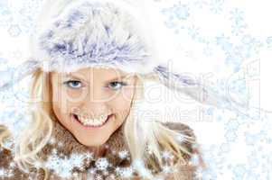 winter girl with snowflakes #2