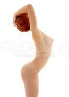 classical nude picture of healthy redhead