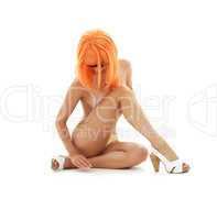 orange hair girl pin-up #6
