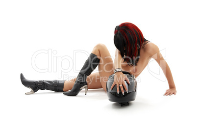 black helmet pin-up #2