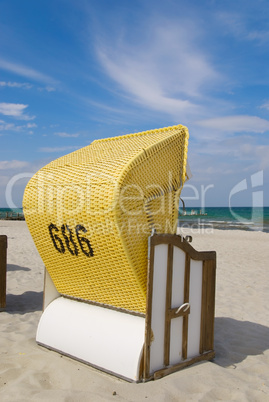 beach chair sea