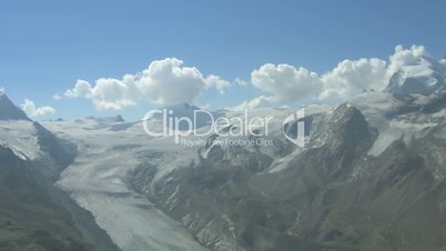 Time lapse clouds over Glacier