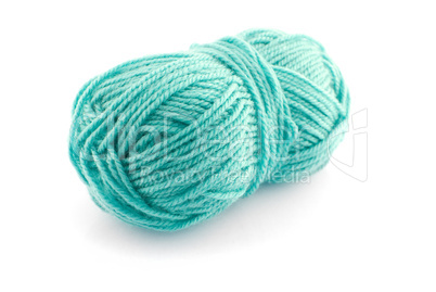 Green  knitting wool