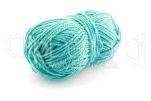Green  knitting wool