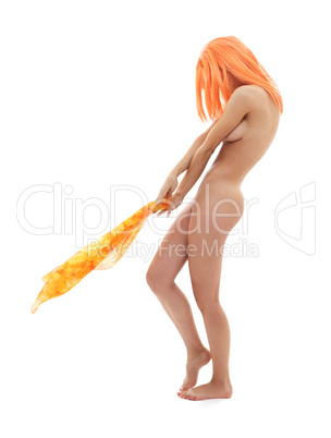 orange scarf dancer